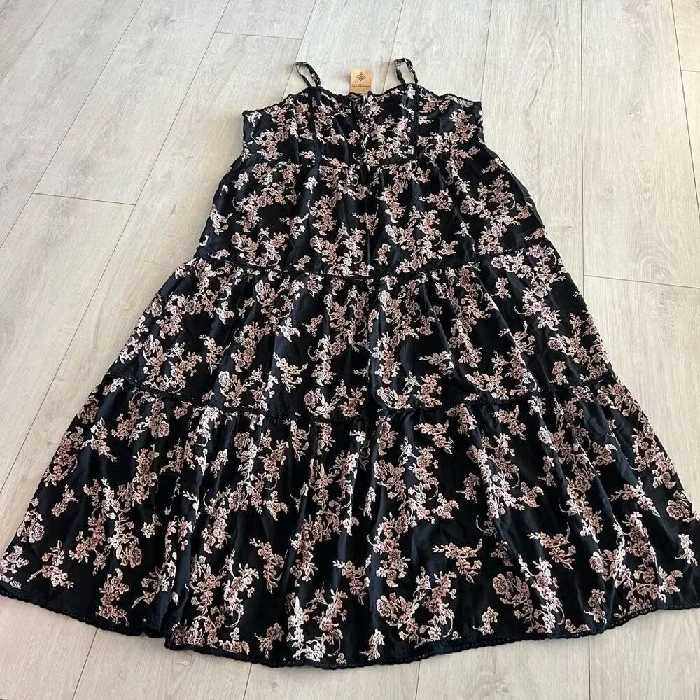 Romantic Gypsy spaghetti strap floral dress size 1X